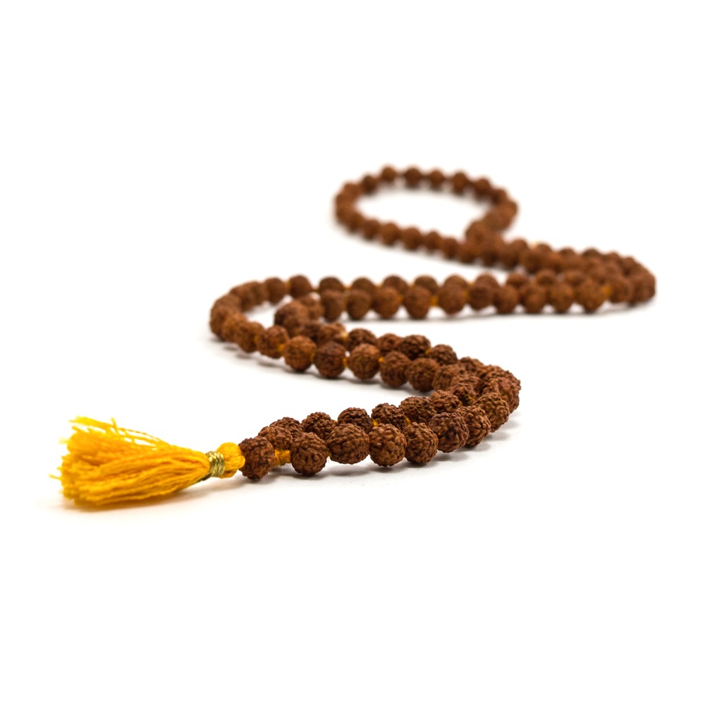 Mala 108 perles de Rudraksha en 8mm